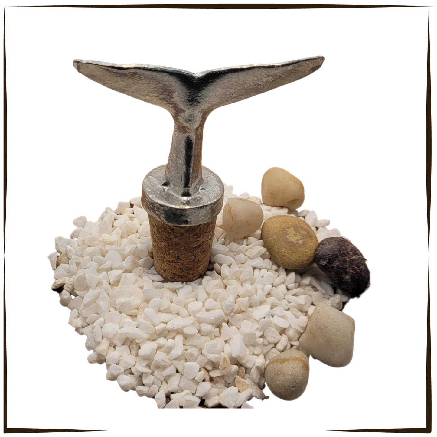 African Pewter - Bottle Stopper Whale Tail