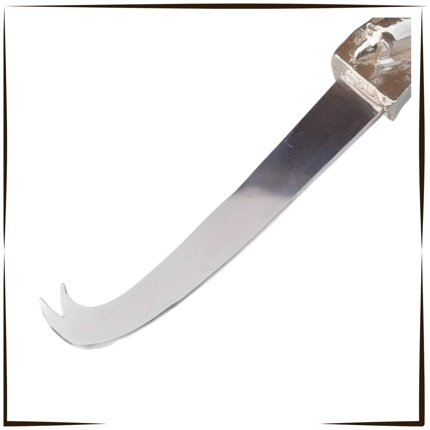 Pewter - Cheese Knife With Stainless Steel Blade and Mouse Detail