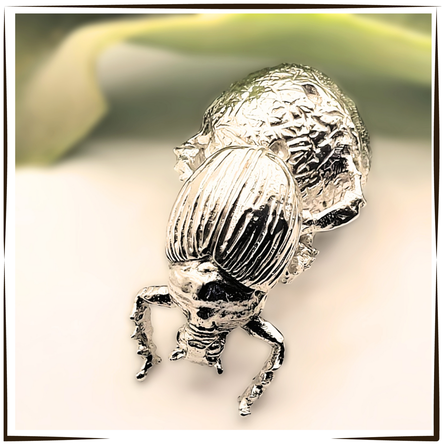 African Pewter - Dung Beetle Tumblebug