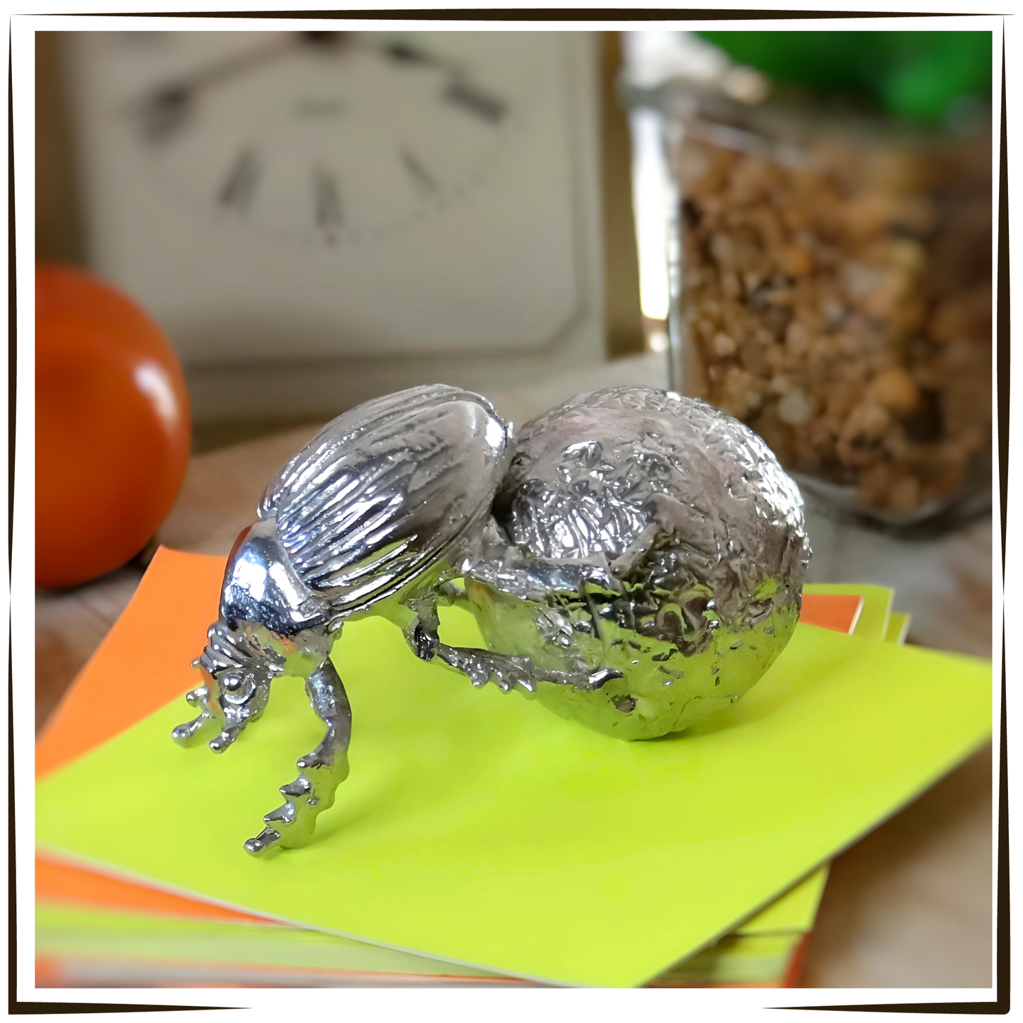 African Pewter - Dung Beetle Tumblebug