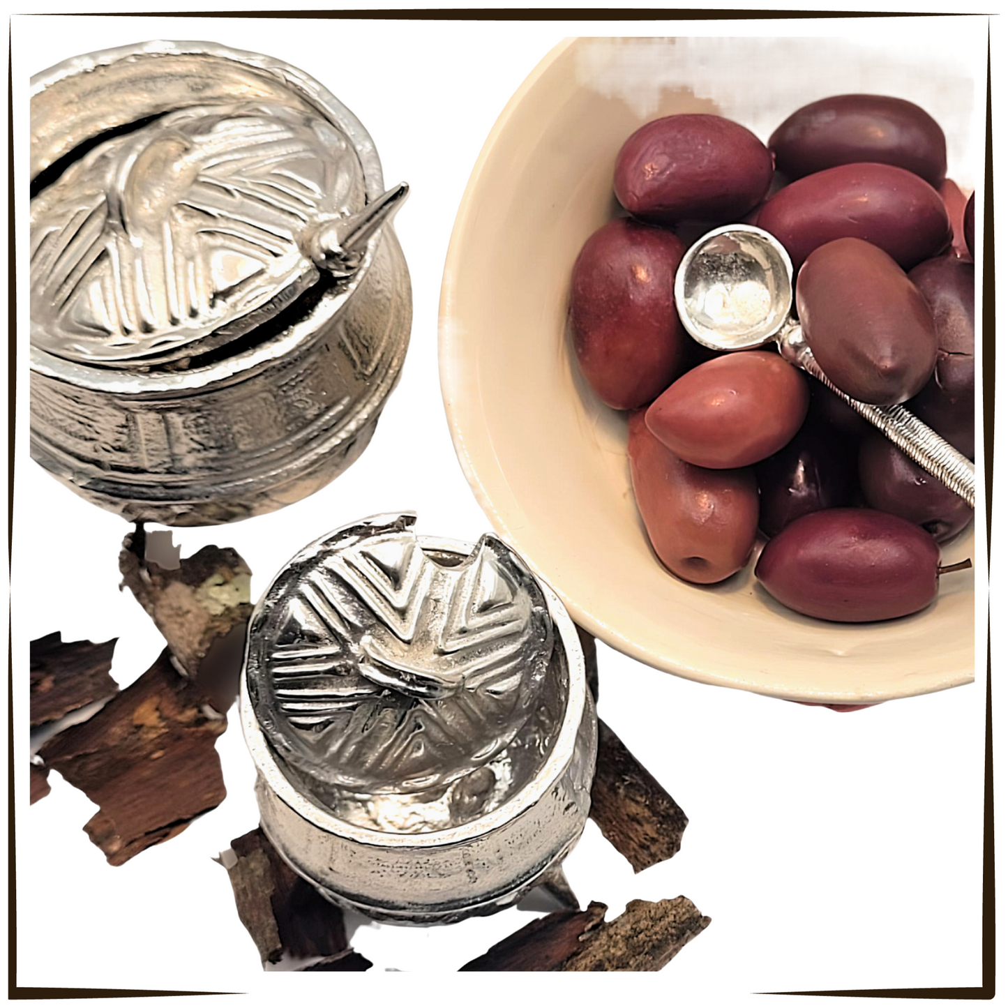 Pewter - Unique African Potjie Pot Set