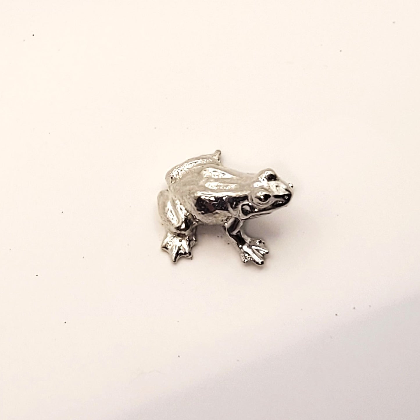 Pewter - Cute Little Fat Frog Plops
