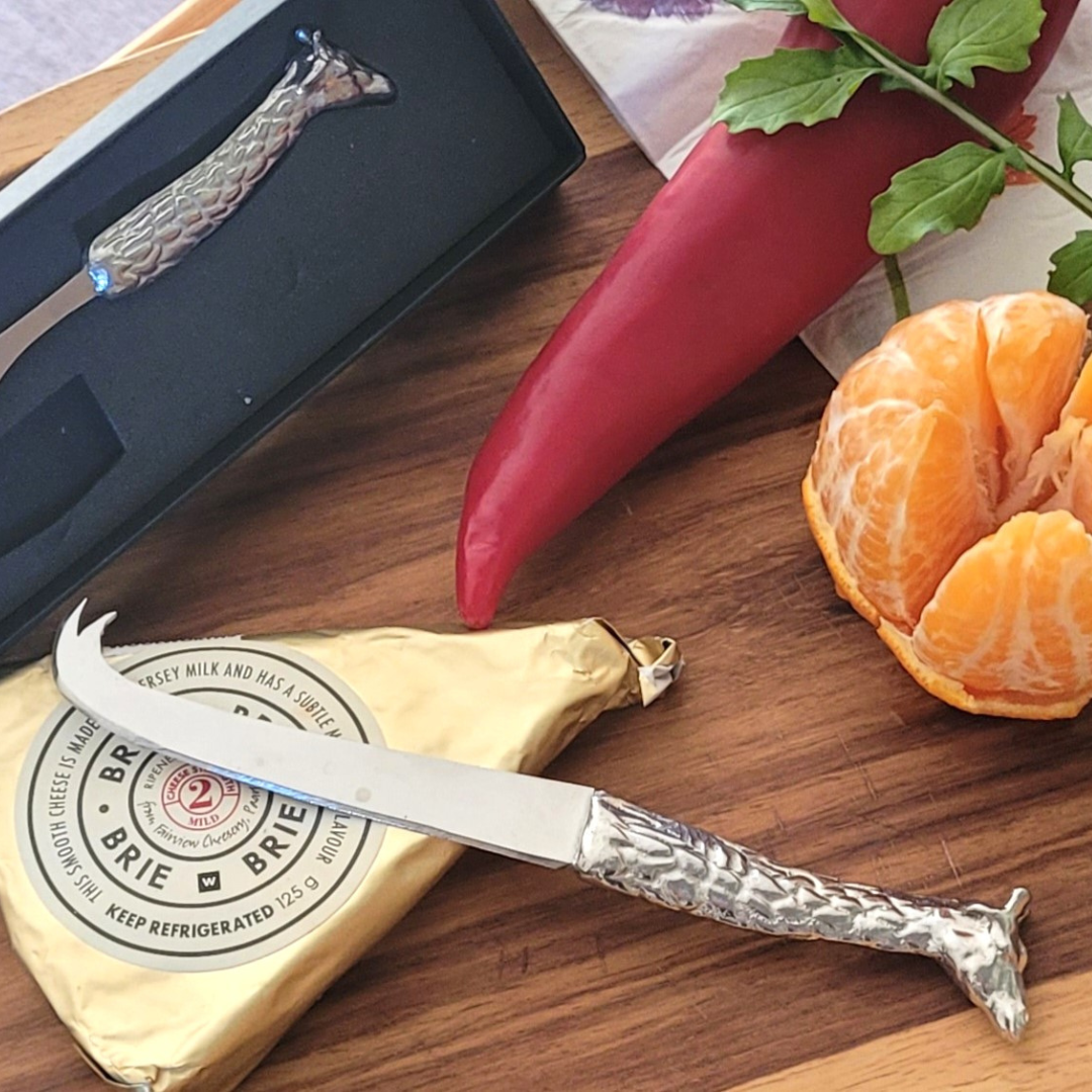 Pewter - Elegant Giraffe - Cheese Knife