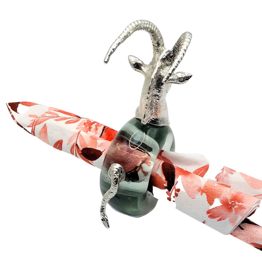 Pewter and Recycled Glass - Napkin Ring - Sable