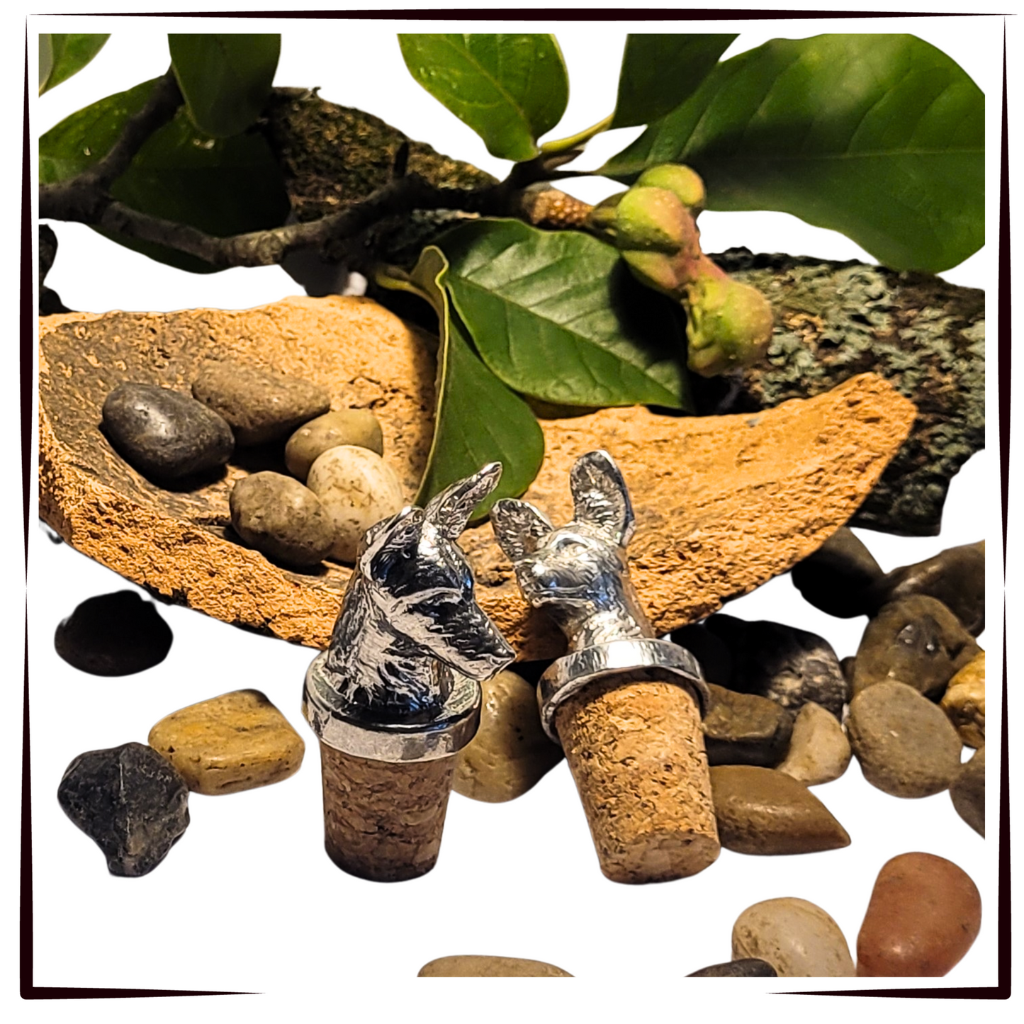 Pewter Bottle Stopper - Amazing African Wild Dog