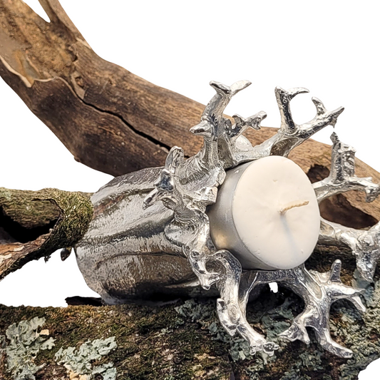 Pewter - Unique African Baobab Tree - Tealight Holder