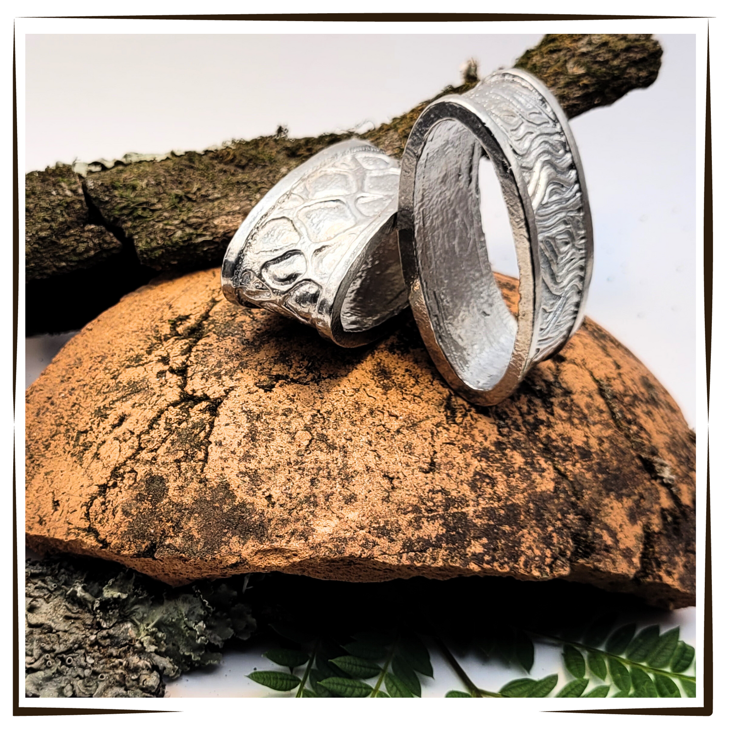 Pewter - Unique Animal Print Napkin Rings