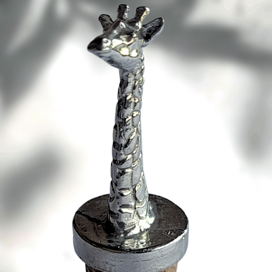 Pewter - Bottle Stopper - Giraffe