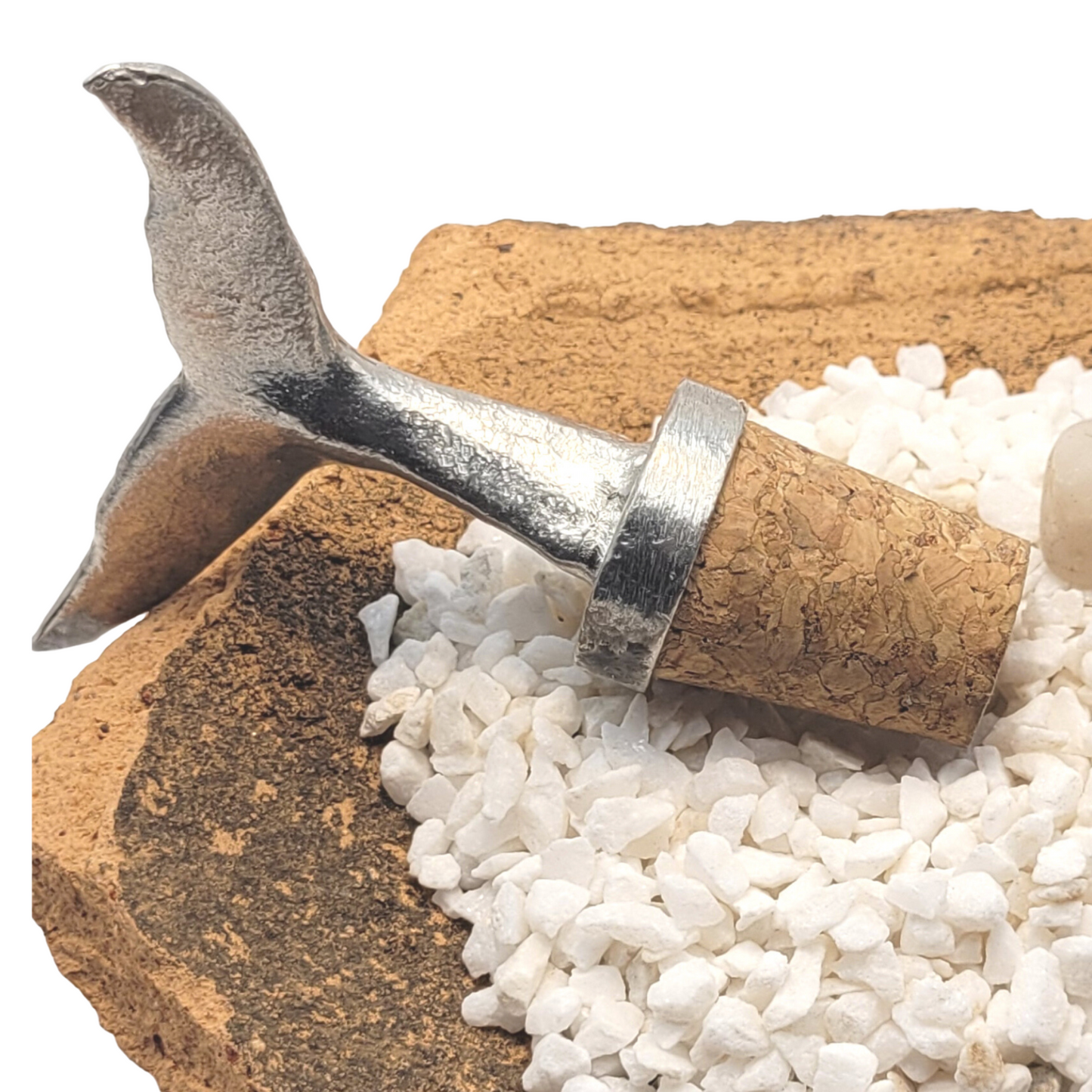 Pewter - Ocean Inspired - Whale Tail - Bottle Stopper