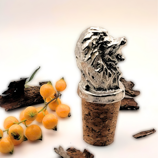 Pewter - Fearless Lion - Bottle Stopper