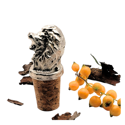 Pewter - Fearless Lion - Bottle Stopper
