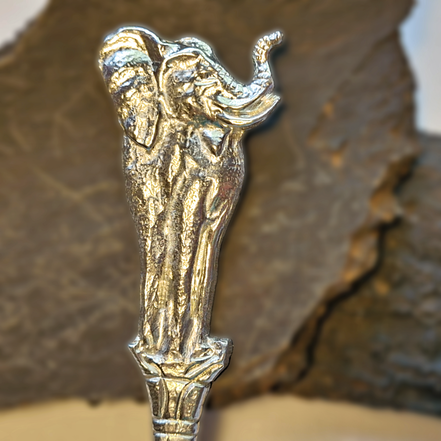 Pewter - Butter Knife - African Elephant