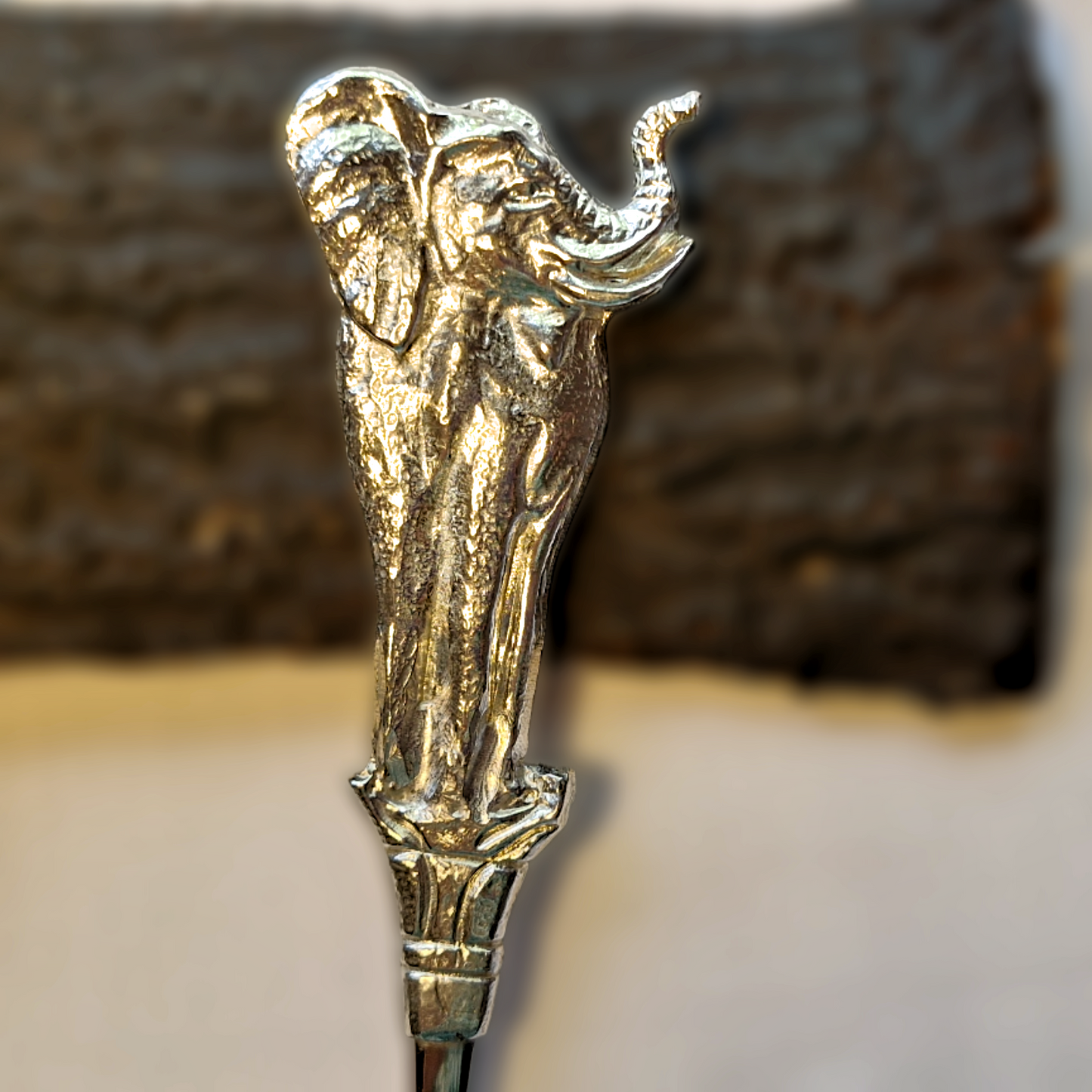 Pewter - Butter Knife - African Elephant