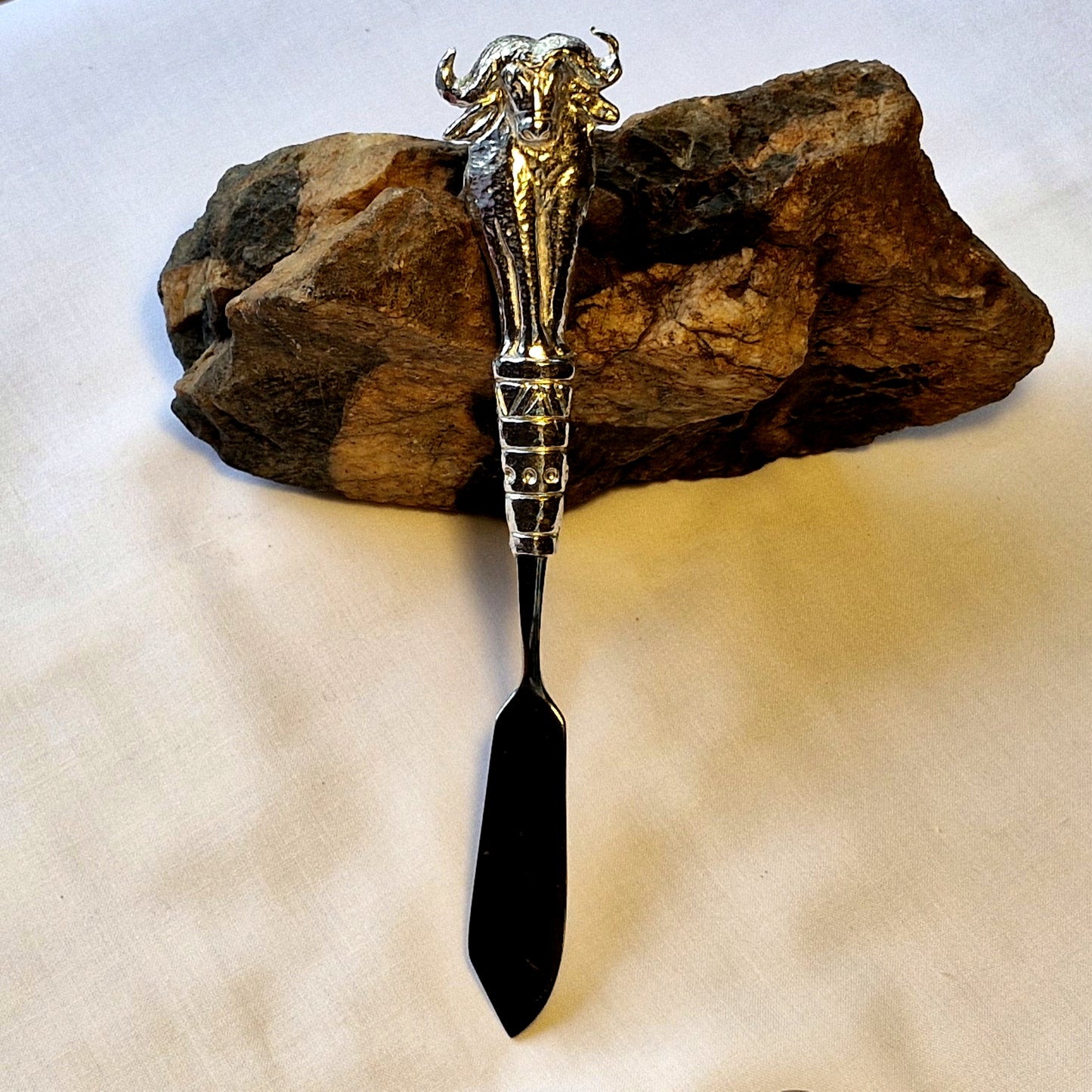 Pewter - Butter Knife - African Buffalo