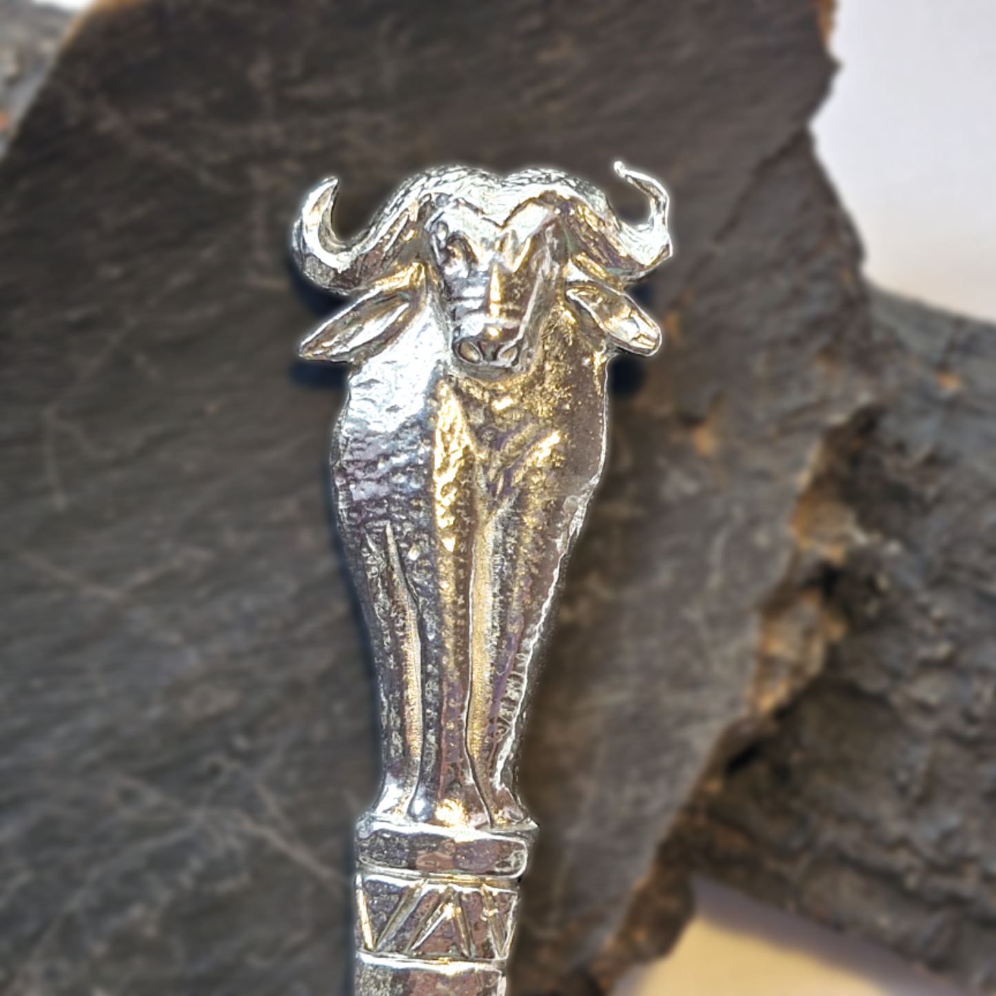 Pewter - Butter Knife - African Buffalo