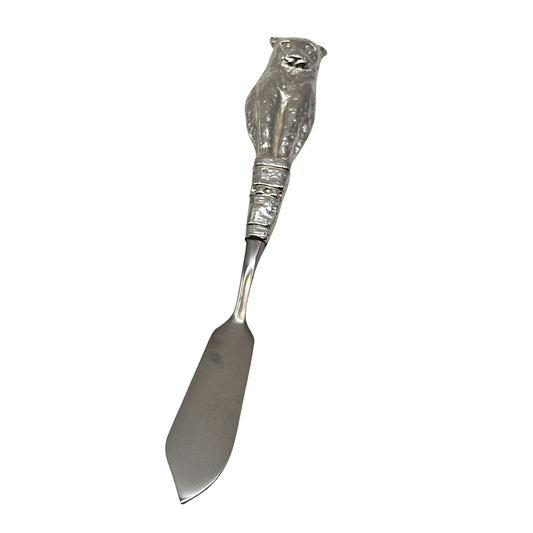 Pewter - Butter Knife - Leopard