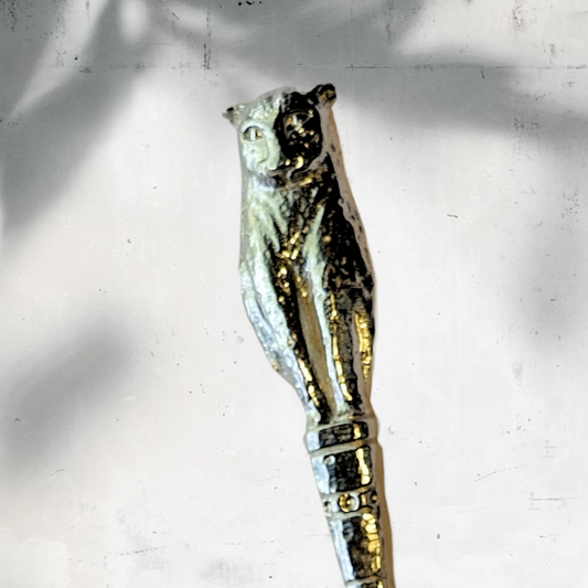 Pewter - Butter Knife - Leopard