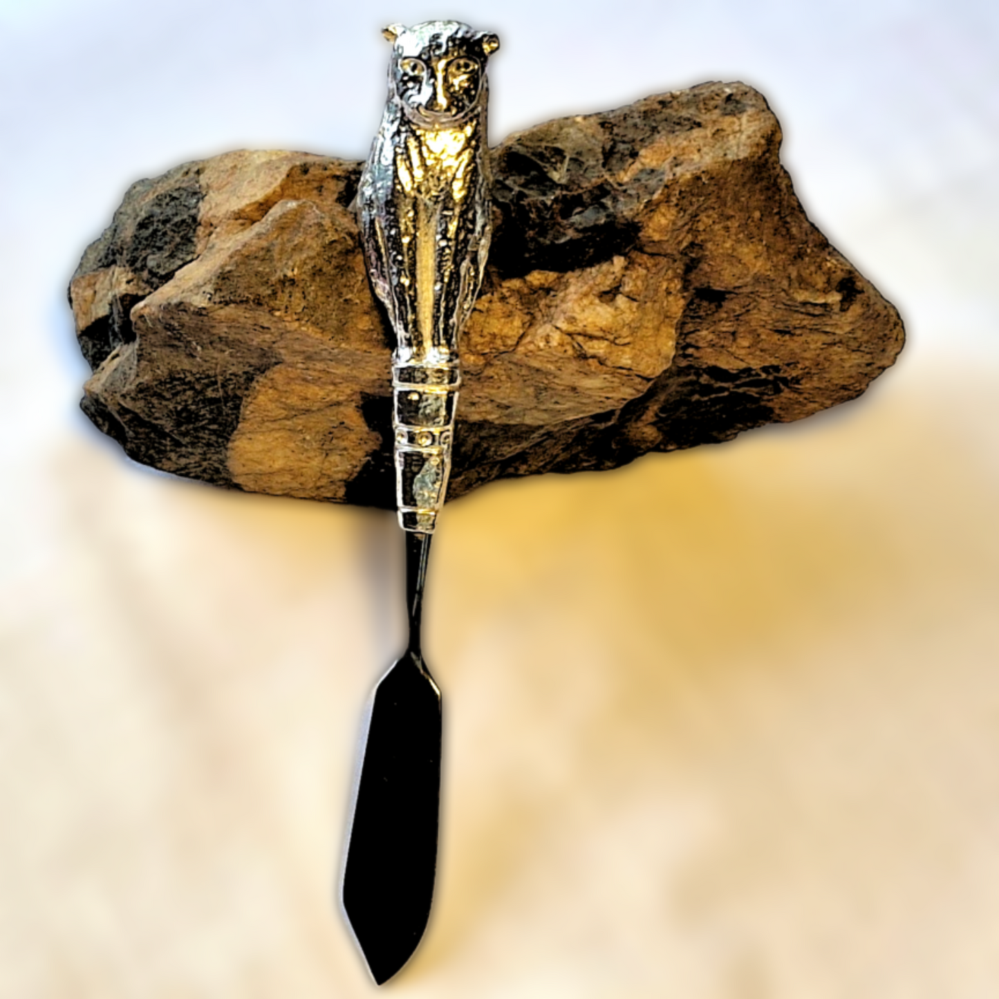 Pewter - Butter Knife - Leopard