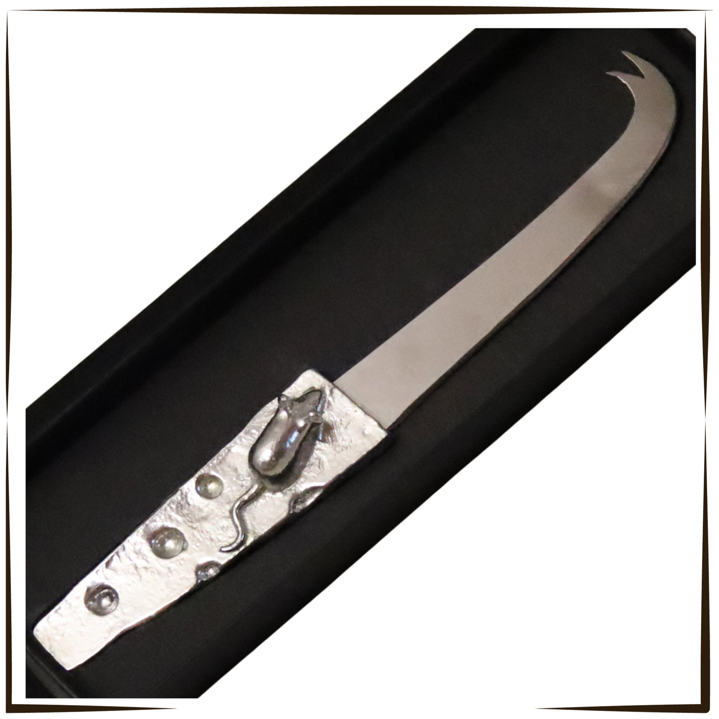 Pewter - Unique Cheese Knife With Mouse Detail