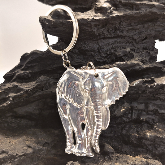 Pewter - Keyring Elephant