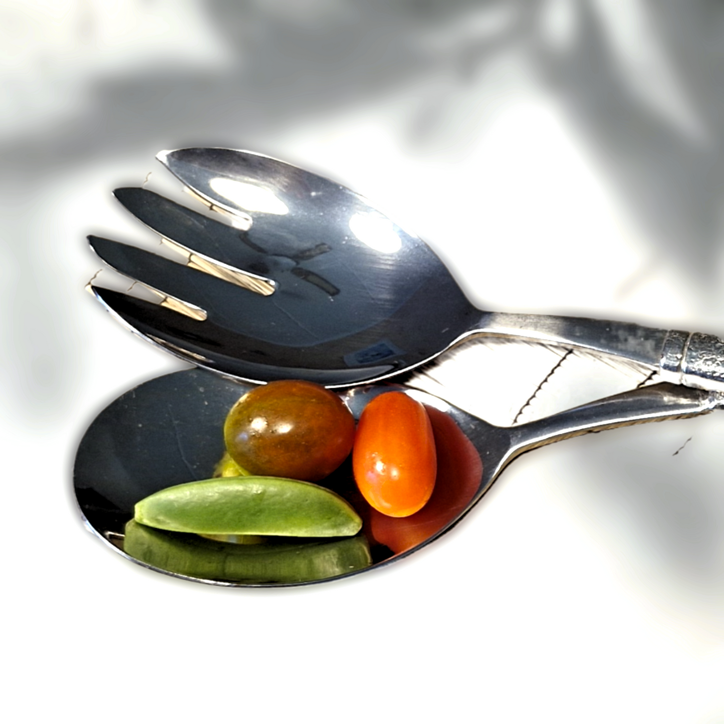 Pewter - Salad Servers - Giraffe