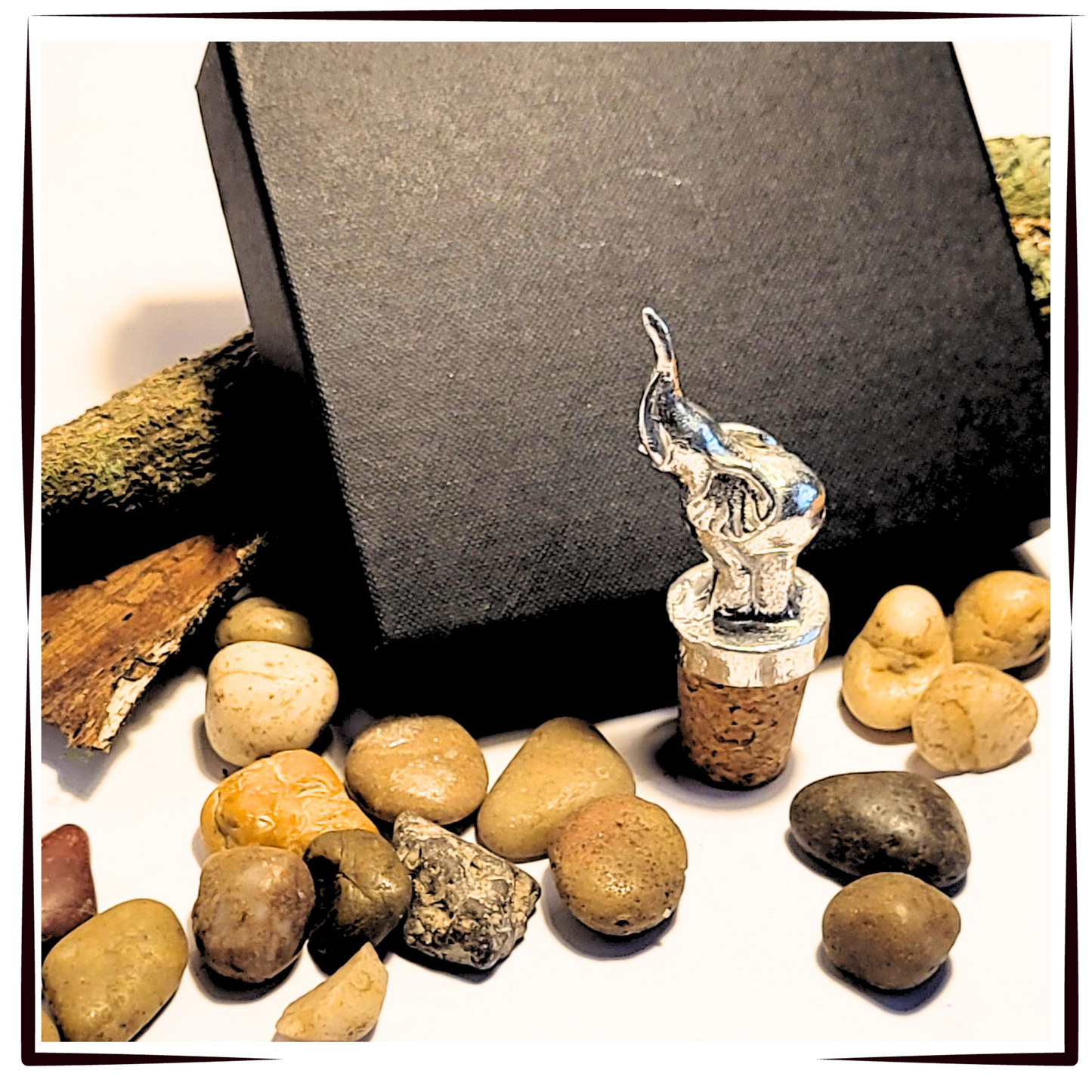 Pewter - Stunning African Elephant Bottle Stopper