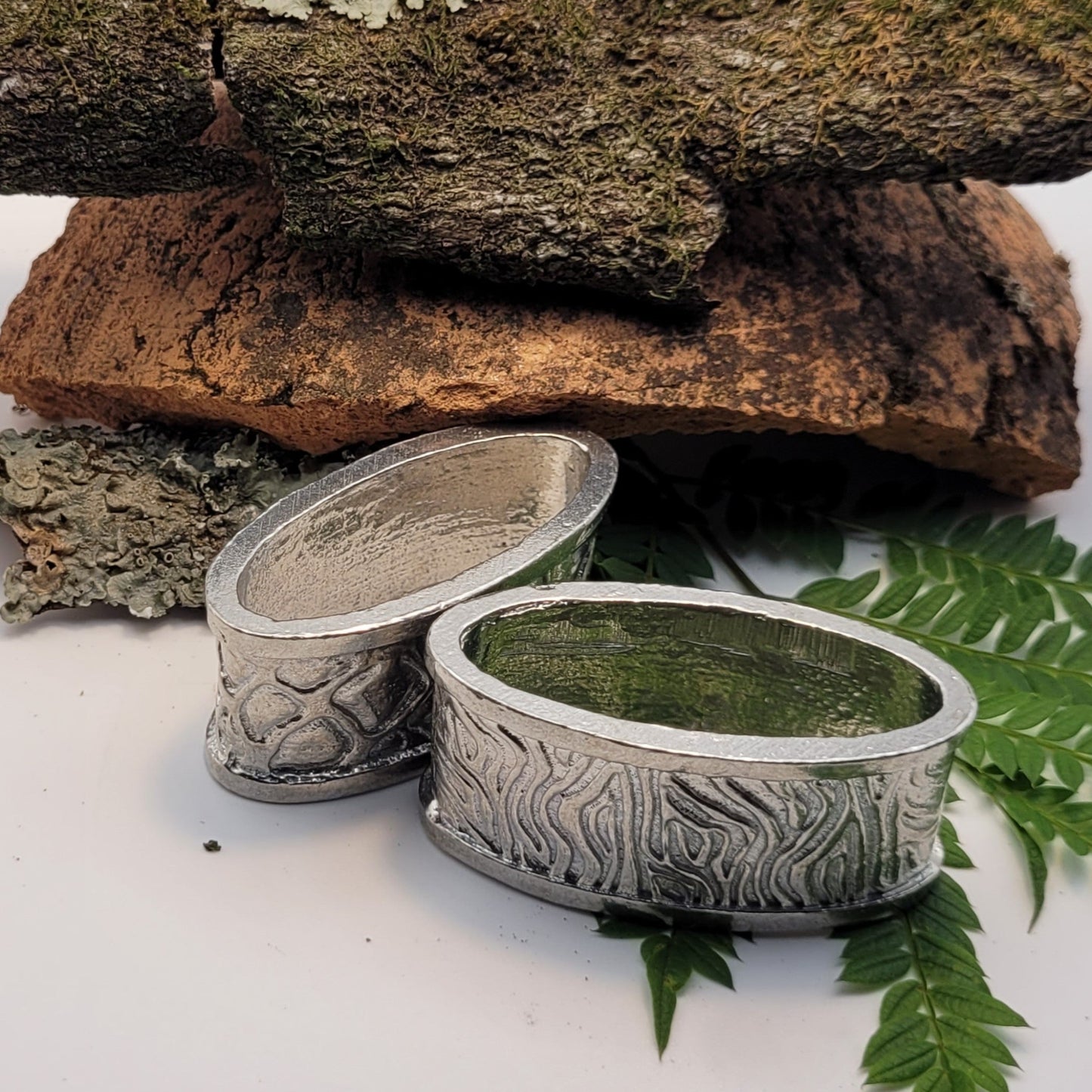 Pewter - Unique Animal Print Napkin Rings