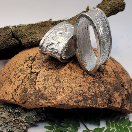 Pewter - Unique Animal Print Napkin Rings