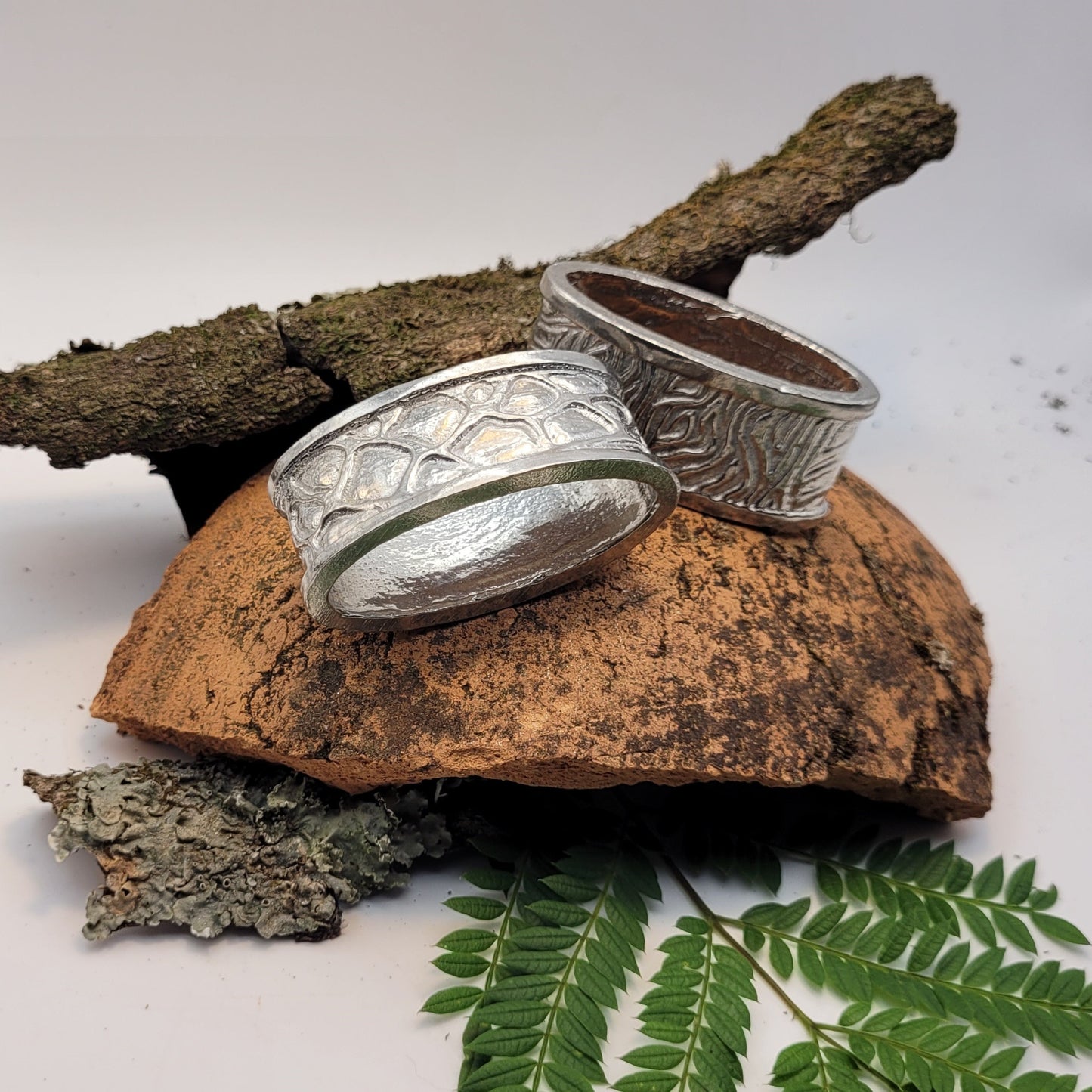 Pewter - Unique Animal Print Napkin Rings