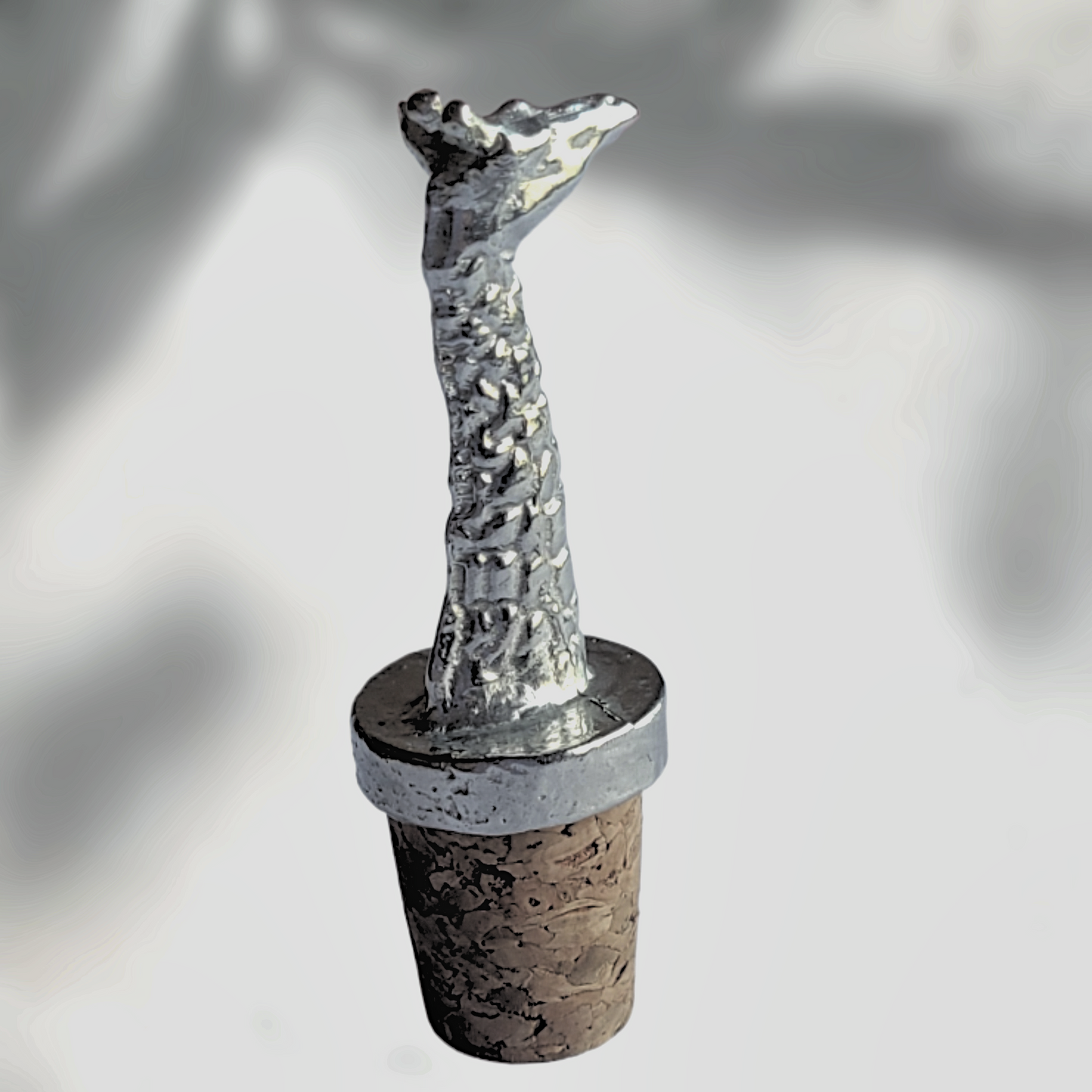 Pewter - Bottle Stopper - Giraffe