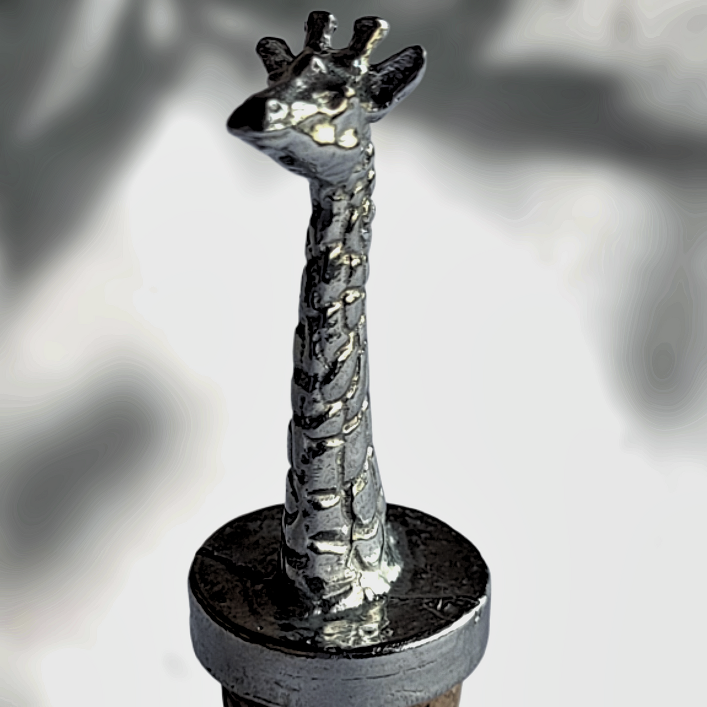 Pewter - Bottle Stopper - Giraffe