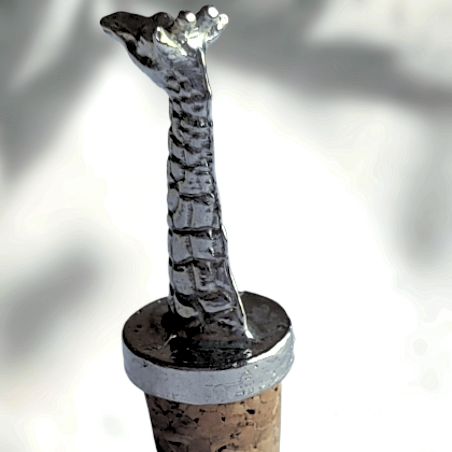 Pewter - Bottle Stopper - Giraffe