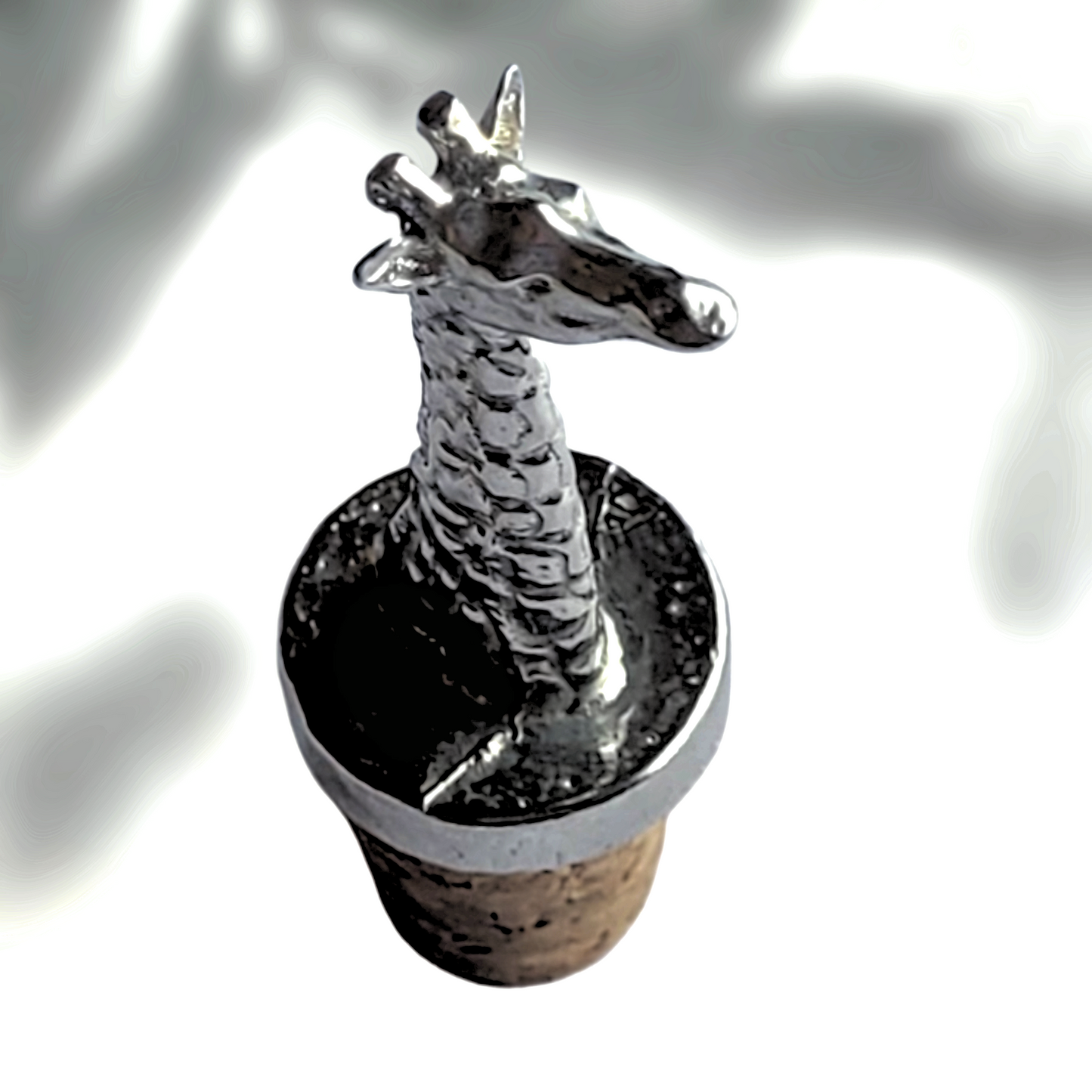 Pewter - Bottle Stopper - Giraffe