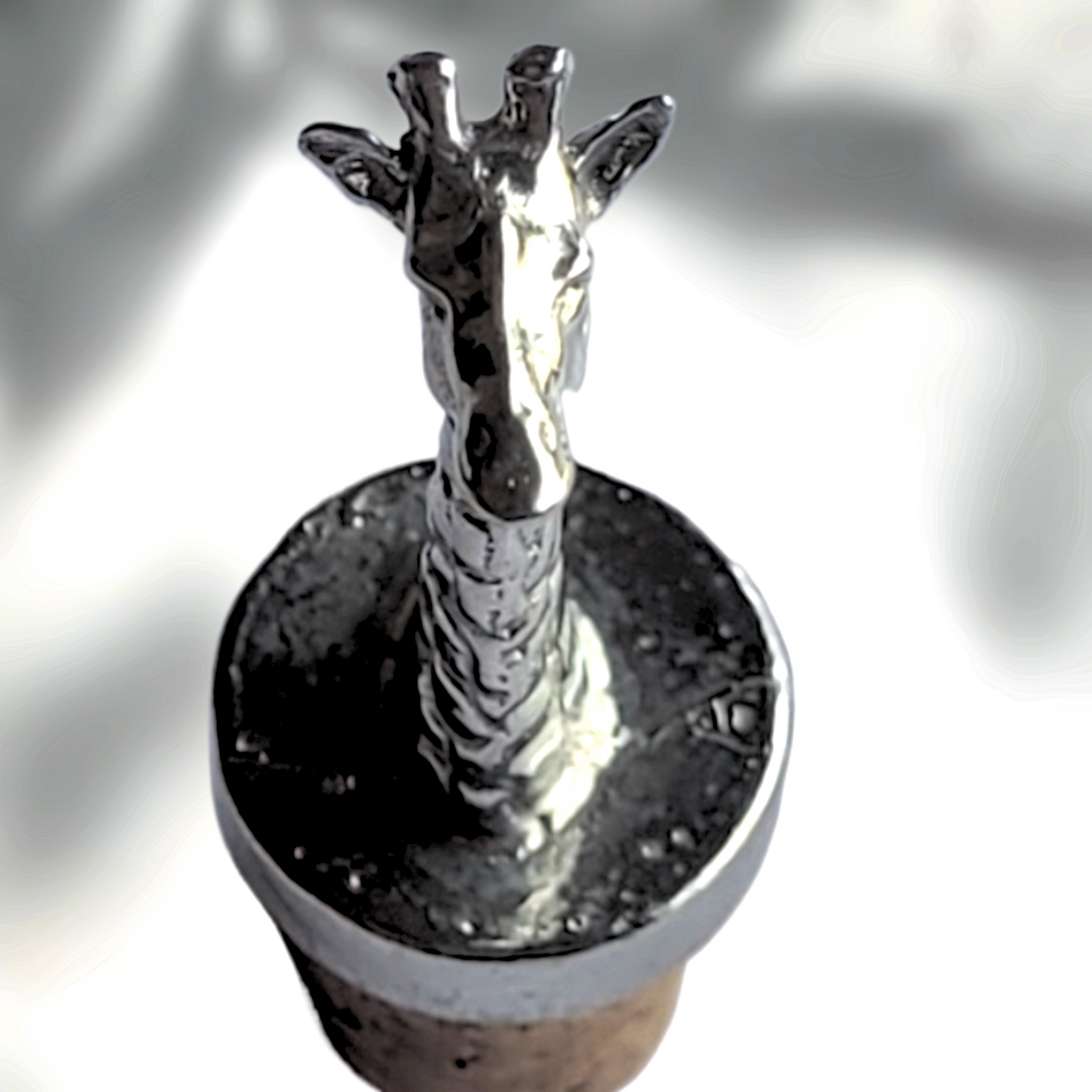 Pewter - Bottle Stopper - Giraffe