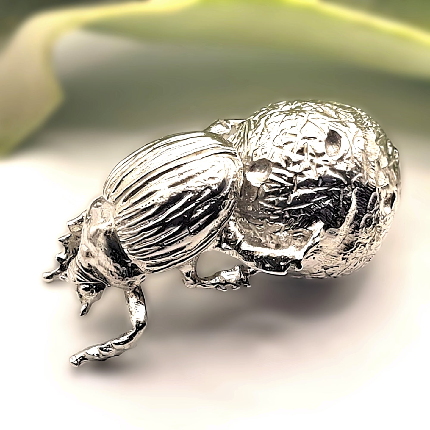 Pewter - Striking Dung Beetle - Tumblebug