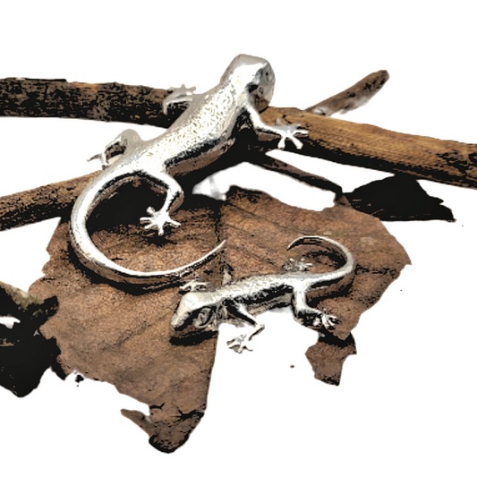 Pewter - Cheery Gecko Bella and Baby Blossom