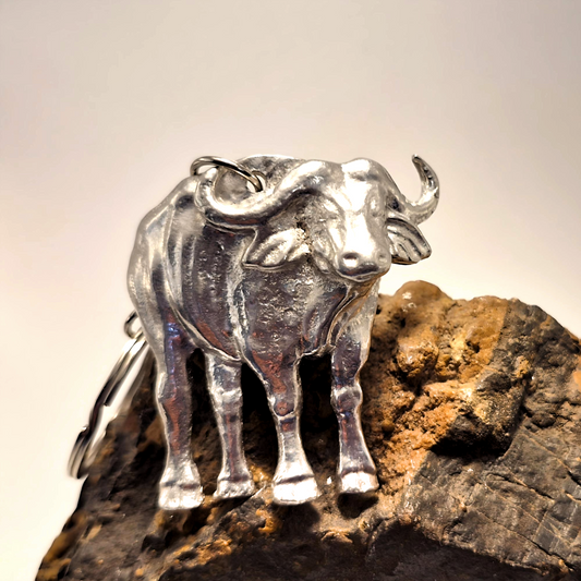 Pewter - Keyring Buffalo