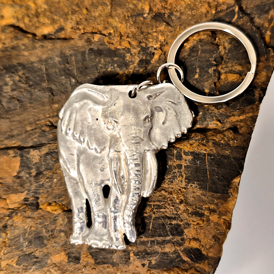Pewter - Keyring Elephant