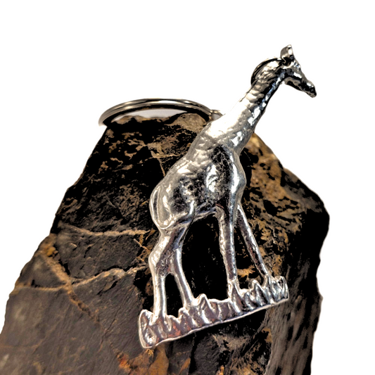 Pewter - Keyring Giraffe