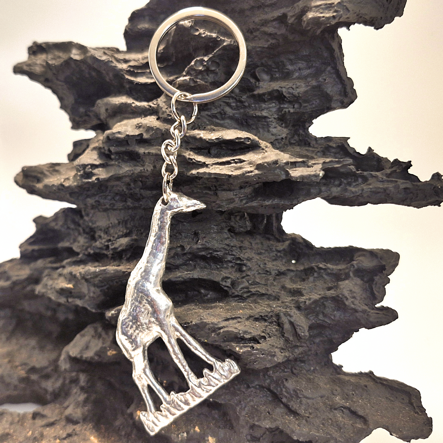 Pewter - Keyring Giraffe