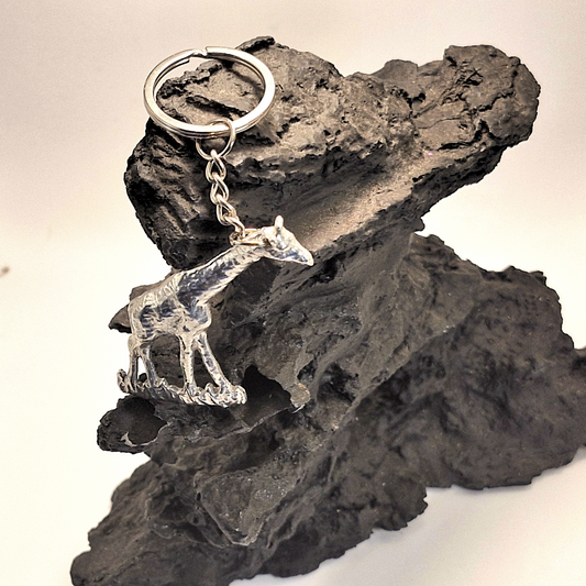 Pewter - Keyring Giraffe