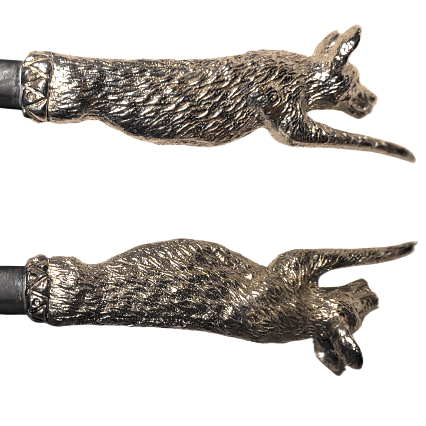 Pewter - Salad Servers - African Wild Dog