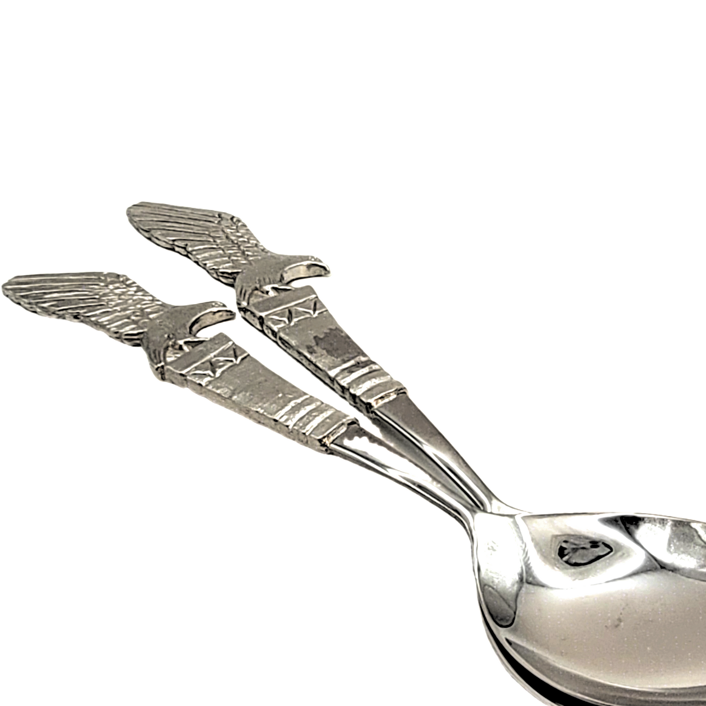 Pewter - Salad Servers - Eagle in Flight