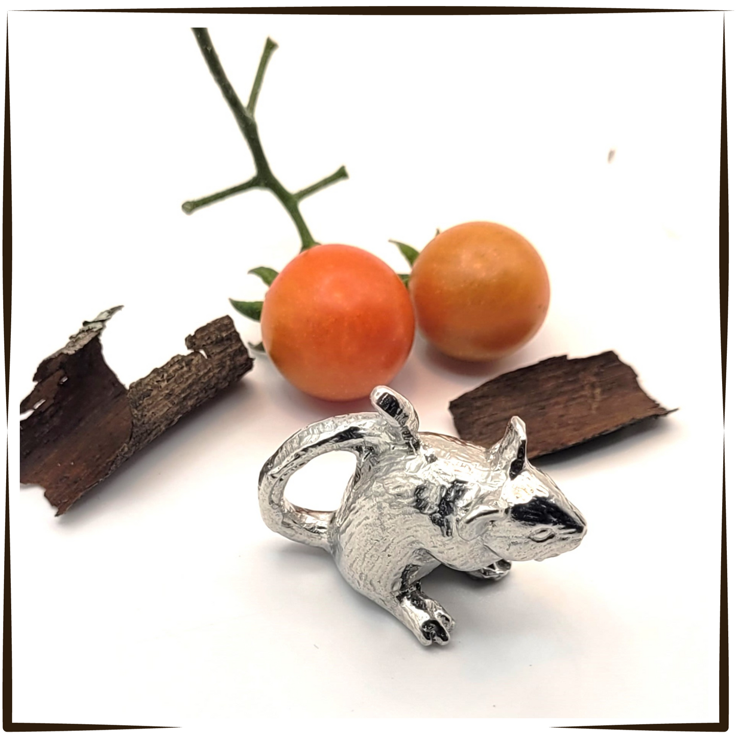 Pewter - Cute Cheese Mouse Pips