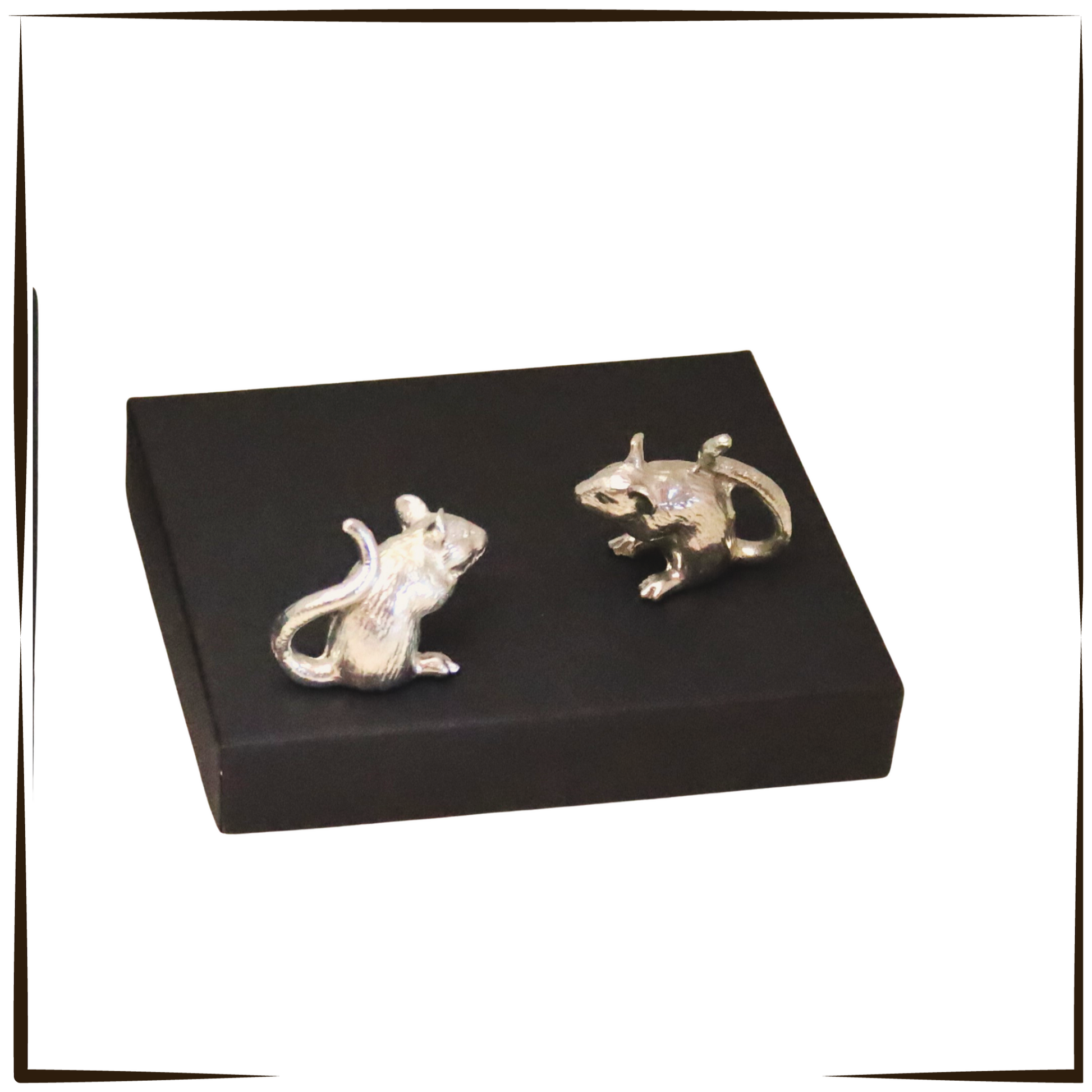 Pewter - Cute Cheese Mice Pips and Pickle