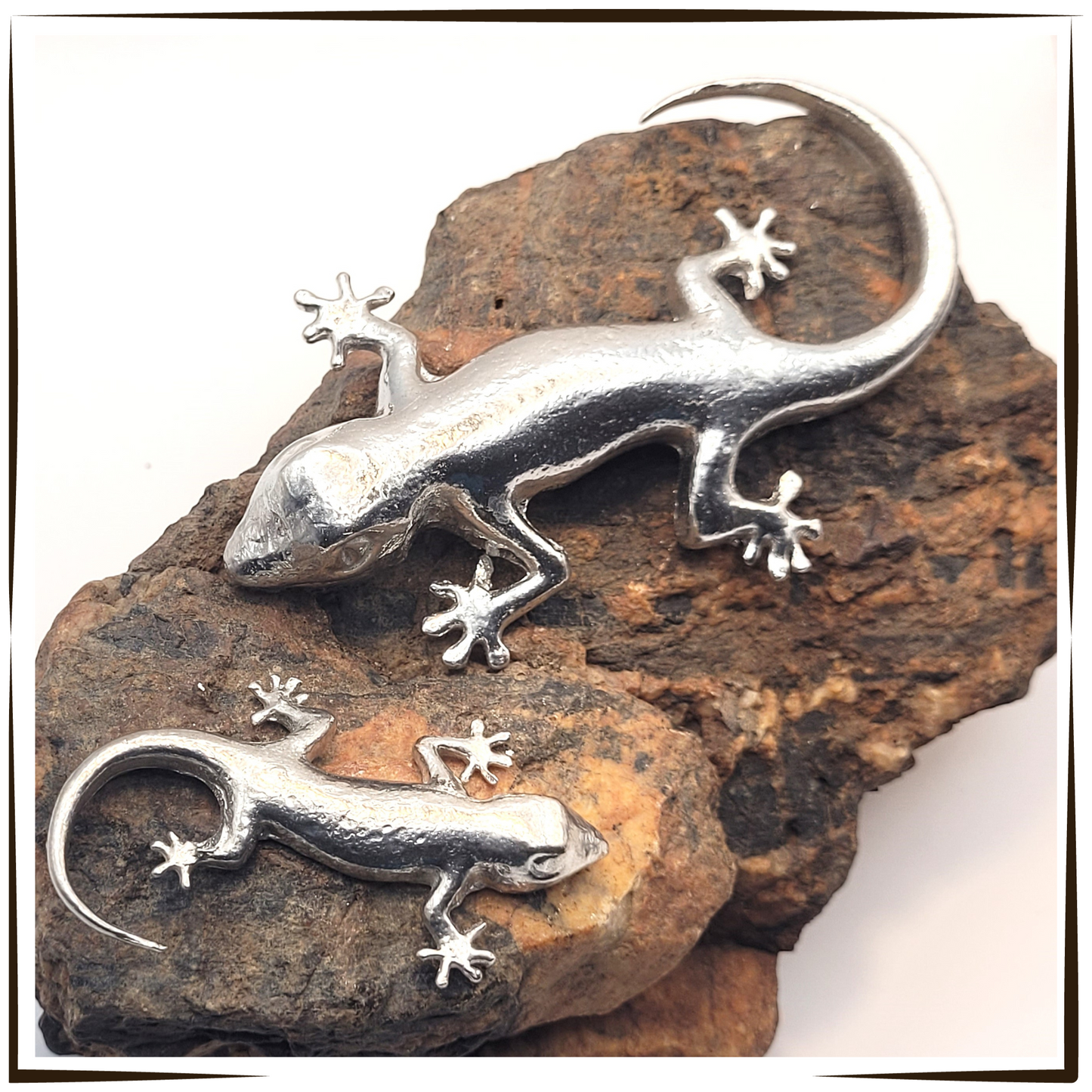 Pewter - Cheery Gecko Bella and Baby Blossom