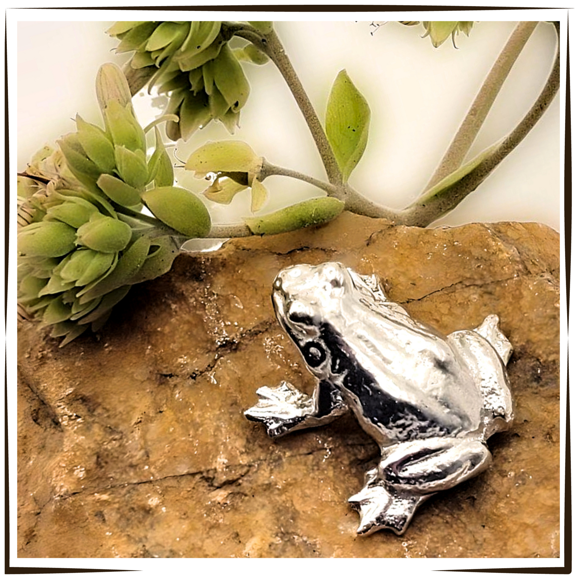 African Pewter - The l'll Fat Frog Plops