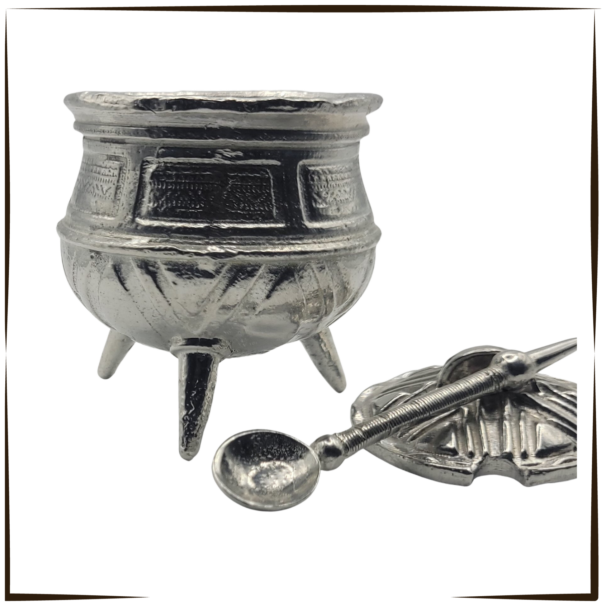 Pewter - Amazing Potjie Pot with Spoon