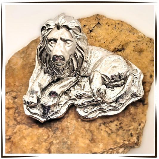 Pewter - The Fearless Resting Lion - Kimba