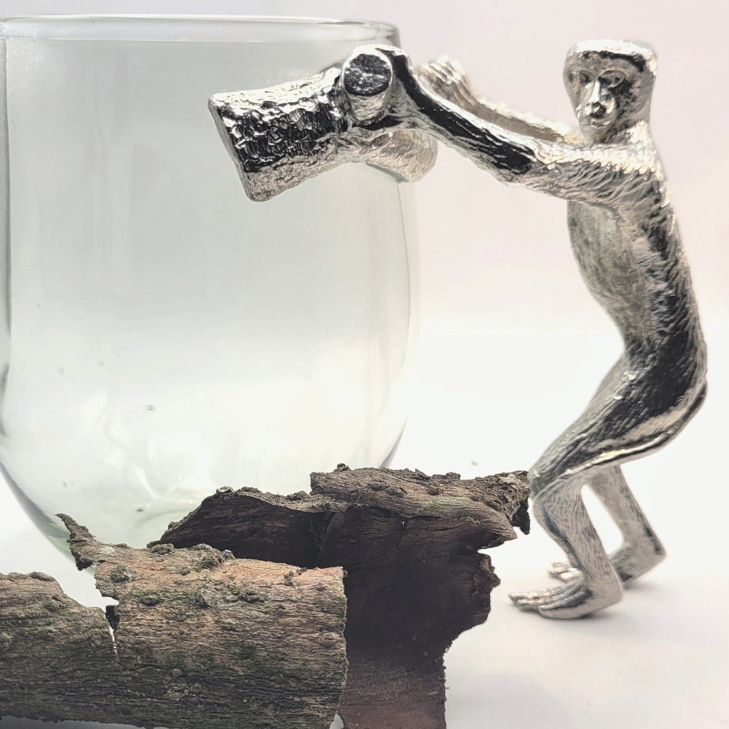 Recycled Glass with Pewter - Beer Glass - Finley the Brazen Monkey